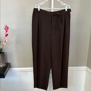 Vince Brown Pinstripe Pants